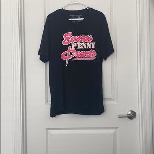 Pink foamposite matching t-shirt